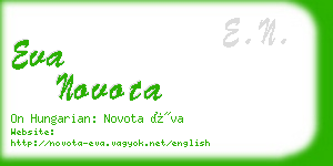 eva novota business card